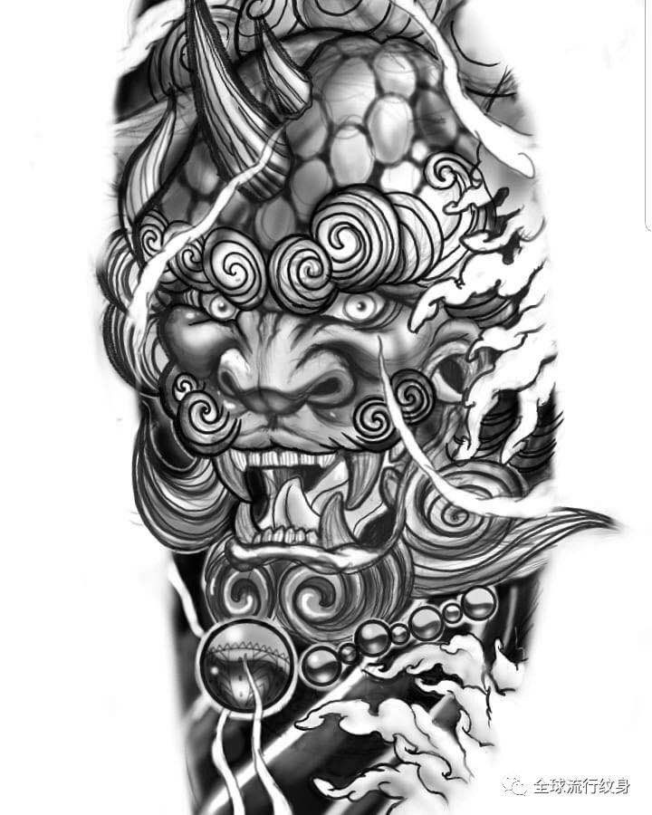 Pin by Nicolas Via on Tatuajes | Foo dog tattoo, Foo dog tattoo design,  Celtic sleeve tattoos