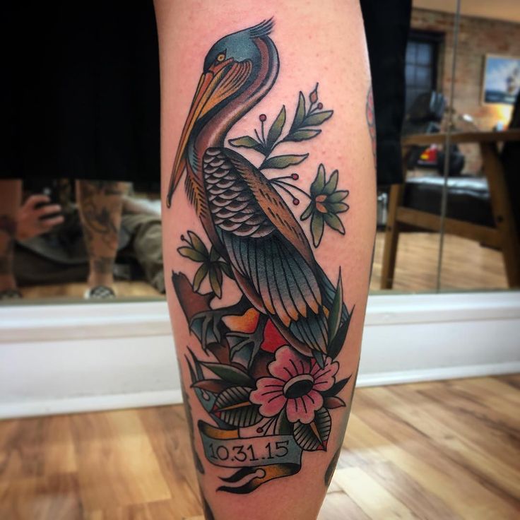 Pelican tattoo, Tattoos, Louisiana tattoo