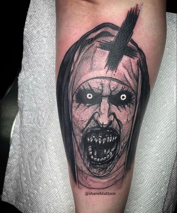 Valak Demon Nun Tattoo