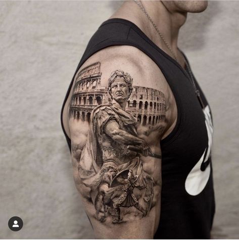 Roman Building Tattoo