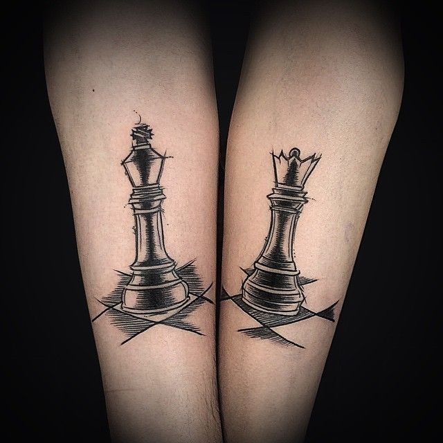 220+ Chess Pieces Tattoos Designs (2024) King, Queen, Board