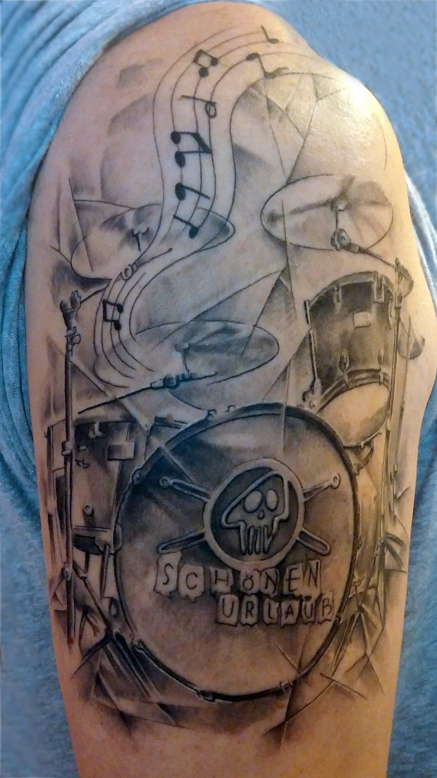 Drummer Tattoo Sleeve