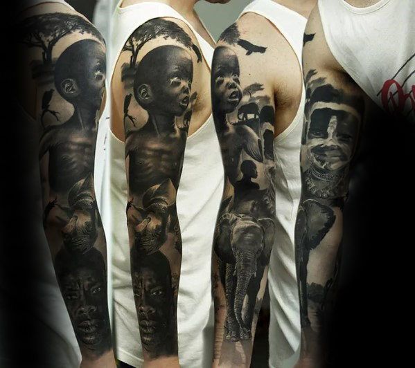 53 Africa Tattoo Designs for Men