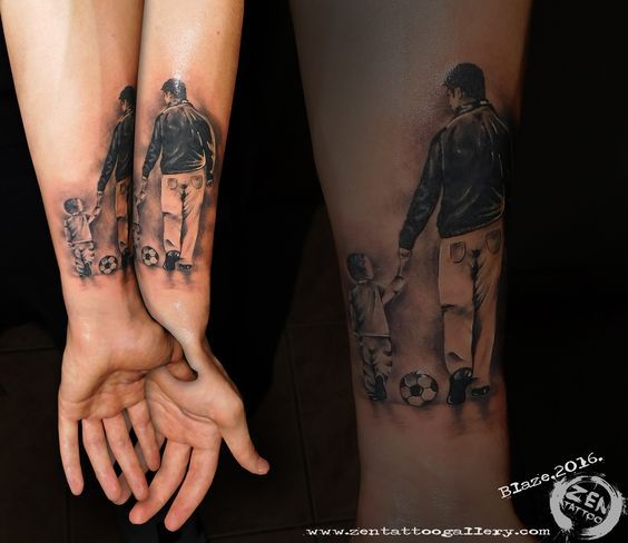 31 Father Son Tattoos Ideas to Show Your Love - Stylendesigns