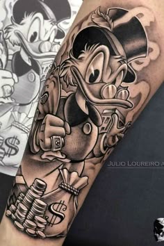 7 Monopoly Donald Duck ideas | money tattoo, gangsta tattoos, sleeve tattoos
