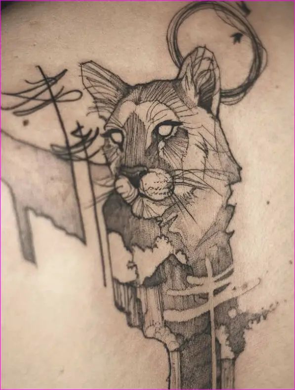 15 Cougar Tattoo Designs- Roaring Power and Graceful Elegance in Ink