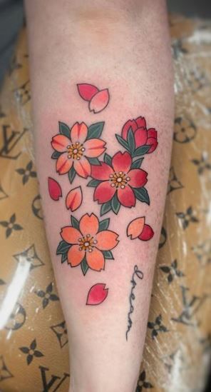 75 Trendy Cherry Blossom Tattoos, Ideas And Meanings - Tattoo Me Now