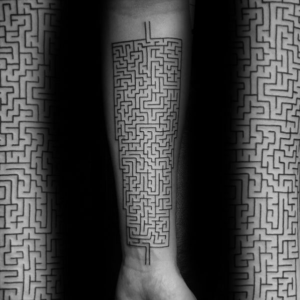 70 Epic Maze Tattoo Designs for Men