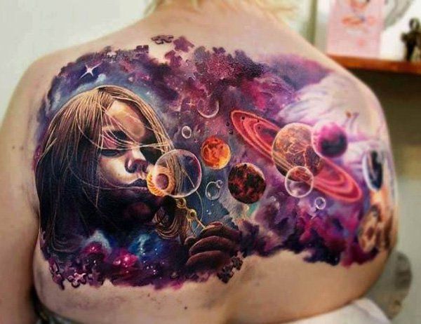 40 Space Tattoo Ideas | Art and Design