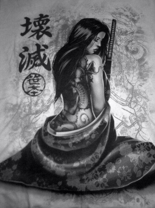 Tattooed geisha