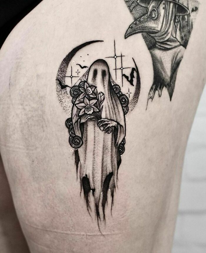 Spooky Halloween Tattoo