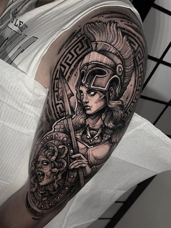 30 Athena Tattoo Designs and Their Meanings | Art and Design