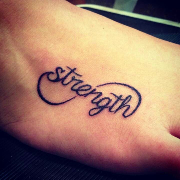 Add a heart outline. #tattoo #strength