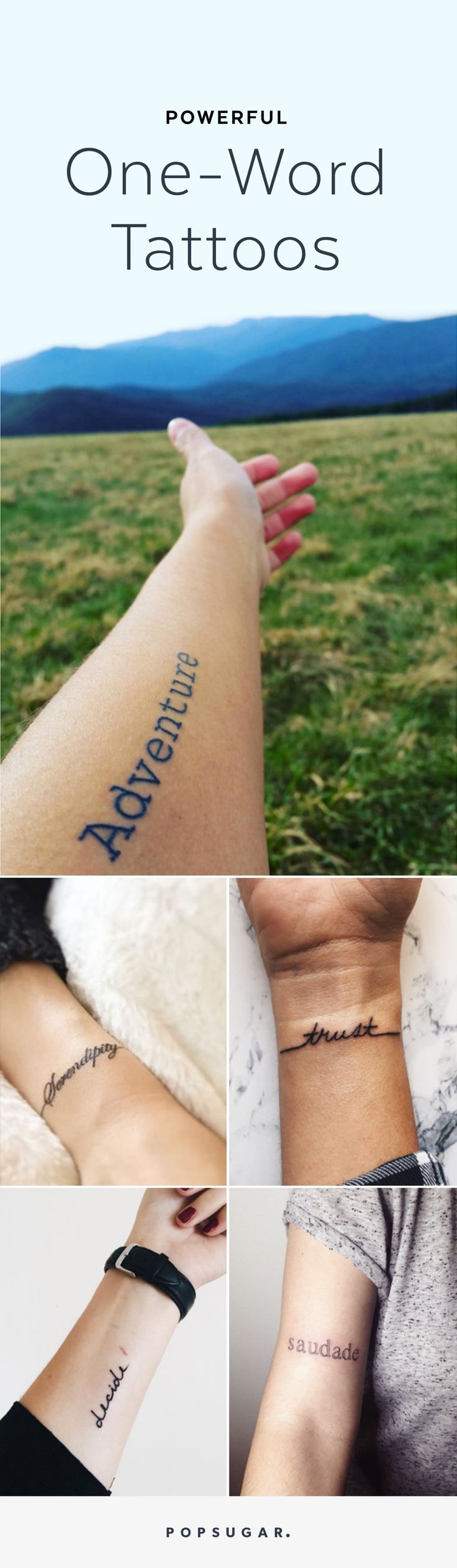 23 One-Word Tattoos That Prove the Power of Simplicity