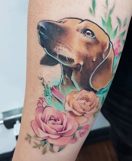 The 24 Amazing Dachshund Tattoo Designs