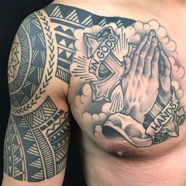 75 Hand Praying Tattoo Designs for Men | Improb