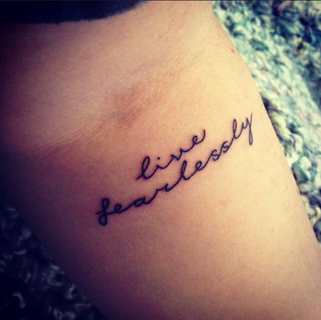 7 Fearless tattoo ideas | fearless tattoo, word tattoos, wrist tattoos