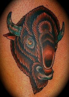 27 Buffalo ideas | buffalo tattoo, bison tattoo, traditional tattoo