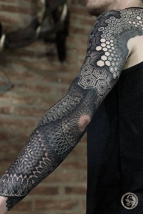 Tattoo sleeve for men by Eric Stricker | Buenos Aires Argentina
