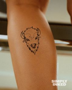 Simple Buffalo Tattoo