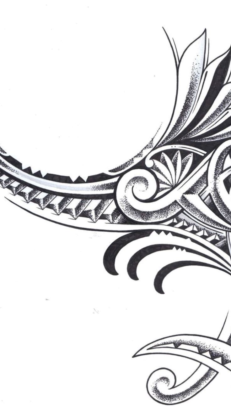 Intricate Maori Tattoo Design of a Bird