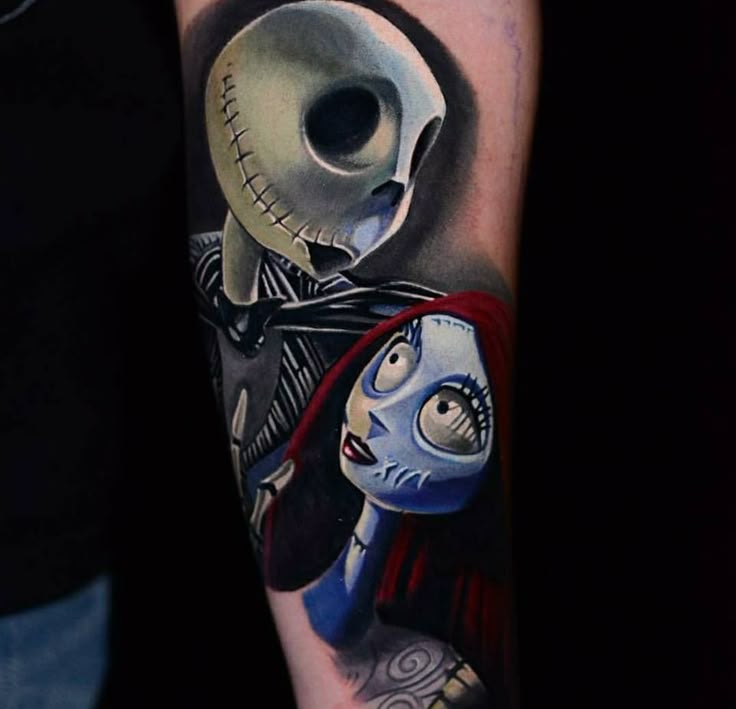 Pin by Sarah Dennison on Ink Stubs | Nightmare before christmas tattoo,  Sleeve tattoos, Jack tattoo