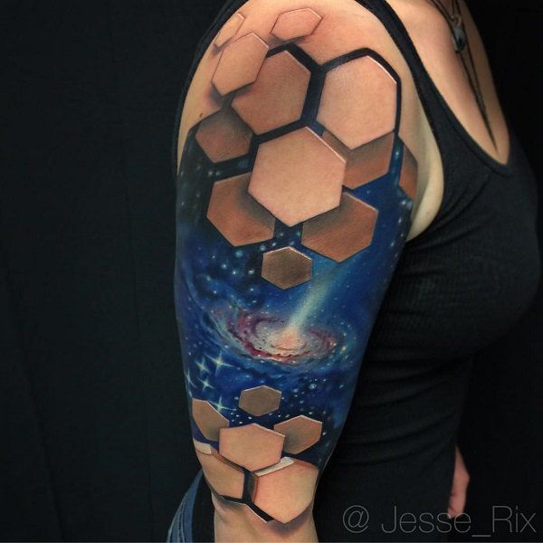 40 Space Tattoo Ideas | Art and Design