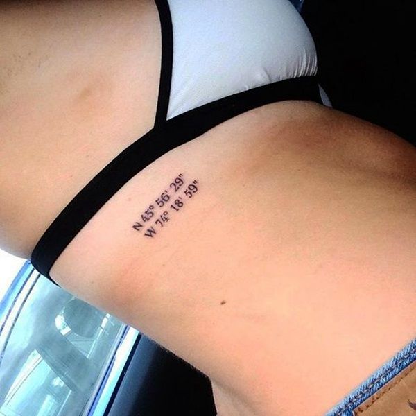 40 Coordinates Tattoo Ideas To Mark A Memory On Your Body