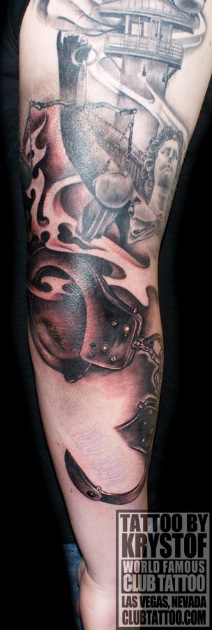 Law Enforcement Tattoo by Krystof, Handcuffs, Hoodini, Police, Prison,  Guard, Justice