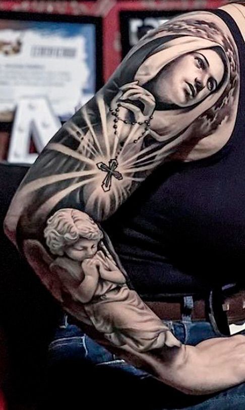 60+ Divine Virgin Mary Tattoo Designs