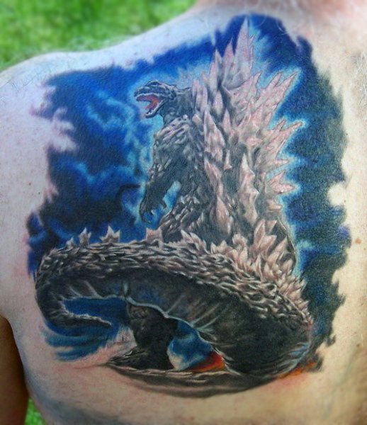 81 Godzilla Tattoo Design for Men
