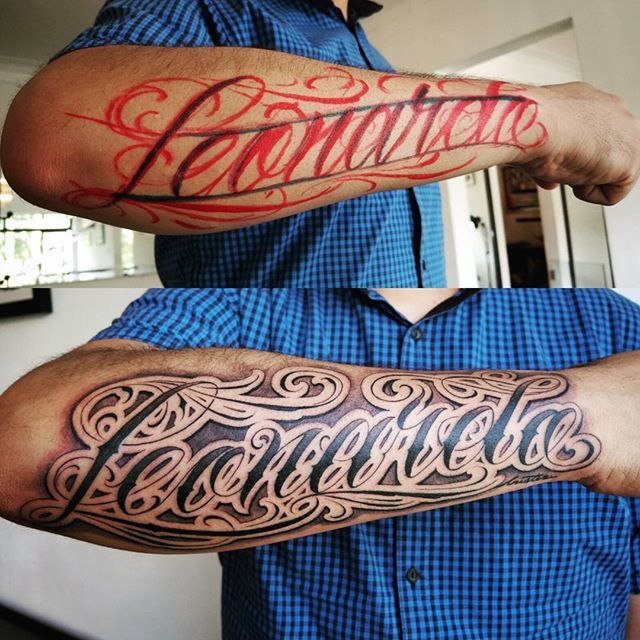 Leonardo" #letteringmalandro #inkinc #tattoolettering