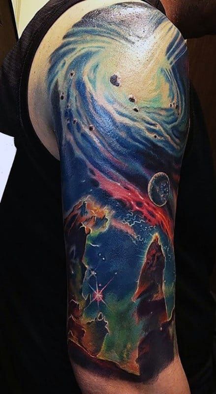 67 Cool Outer Space Tattoos for Men