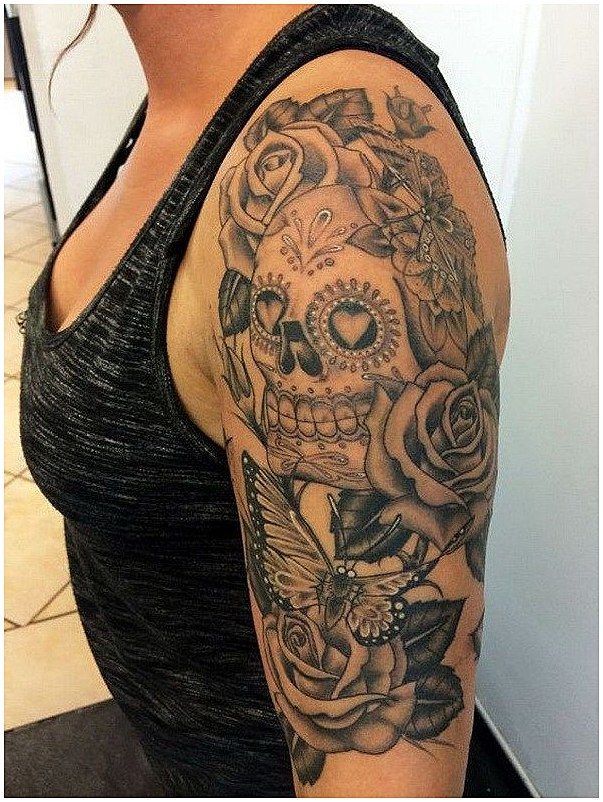 280+ Best Sugar Skull Tattoo Designs With Meanings (2024) Día de los Muertos