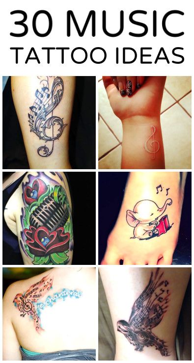 32 Music Tattoo Ideas