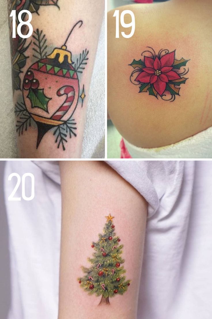 43 Christmas Tree Tattoo Ideas Filled With Holiday Spirit