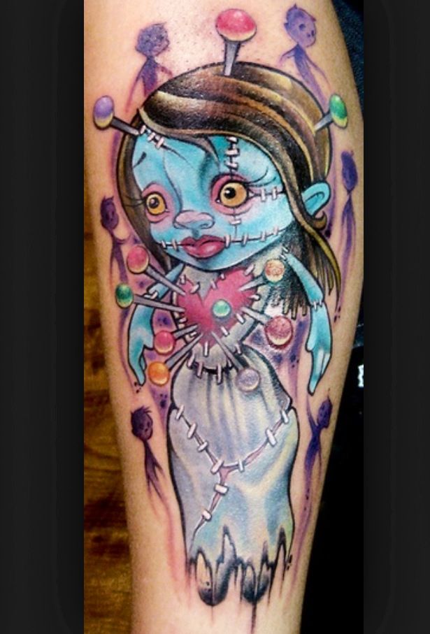 Living dead doll. New Skool. Tattoo. Sleeve
