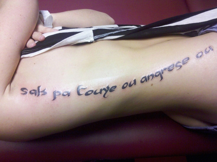 Haitian Creole : "what doesn't kill you strengthens you.... "