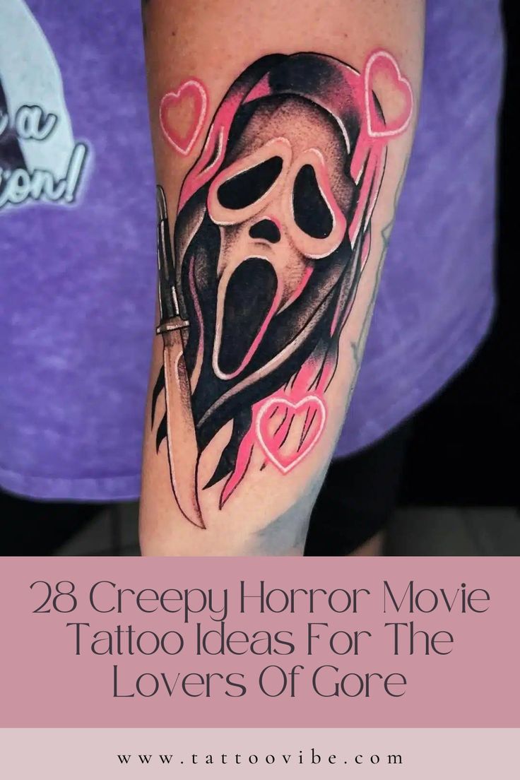 28 Creepy Horror Movie Tattoo Ideas For The Lovers Of Gore