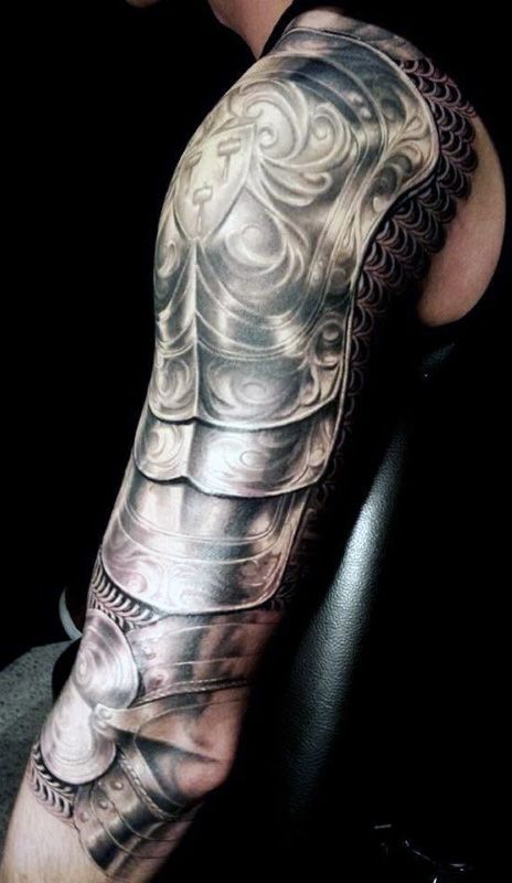 93 Armor Tattoo Designs for Men