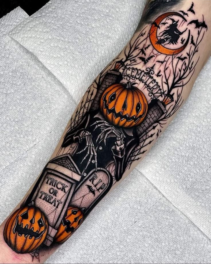 Pumpkin tattoo