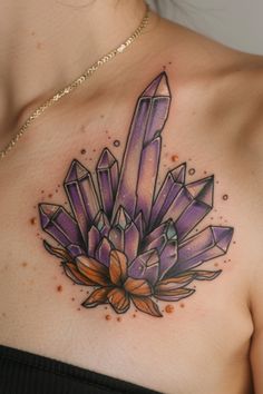 26 Crystal Tattoo Ideas in 2025 | crystal tattoo, tattoos, tattoo designs