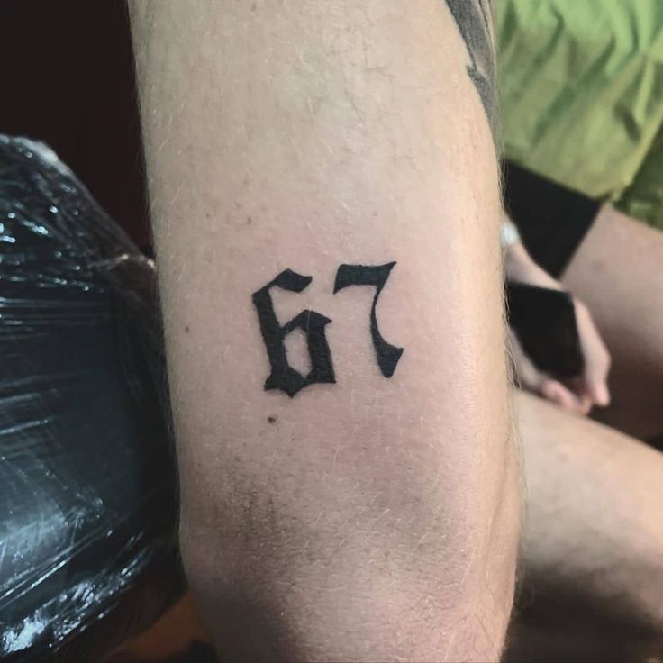 101 Amazing Number Tattoos For 2024!