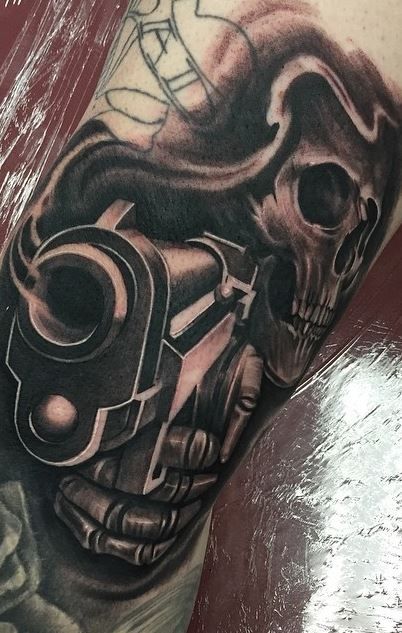 55 Gun Tattoos - Tattoo Designs & Ideas - Tattoo Me Now