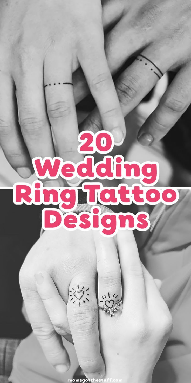 Wedding Ring Tattoo Design Ideas for Men and Women