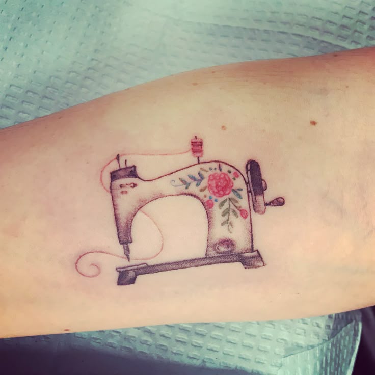 Got a sewing machine tattoo for my birthday!