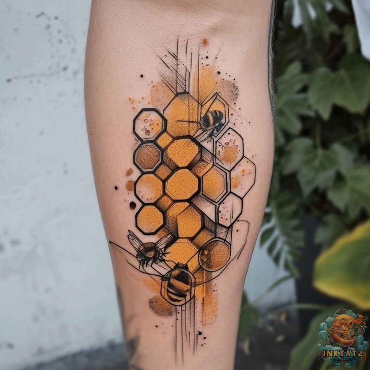 Honeycomb Tattoos: 97 designs