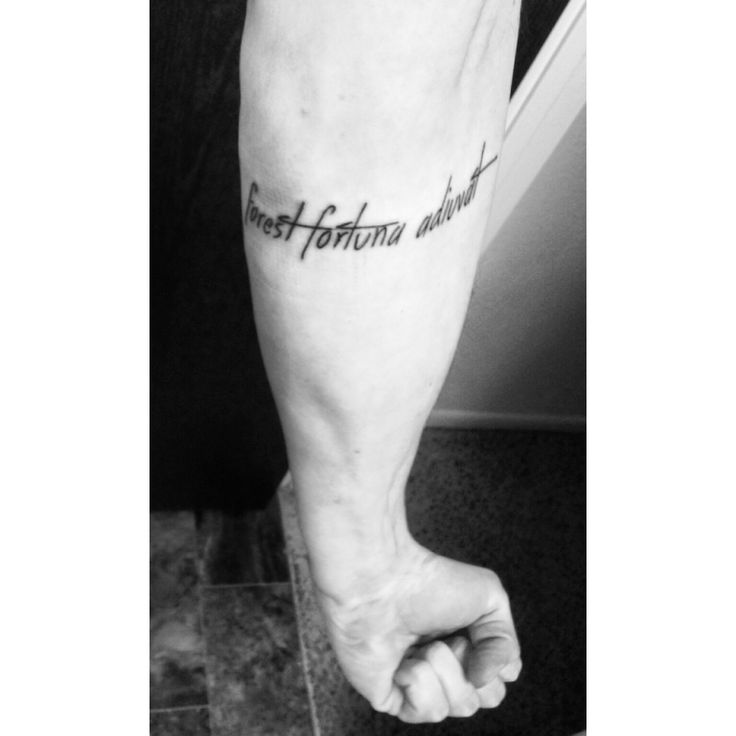 fresh ink | "forest fortuna adiuvat"/ fortune favors the strong in latin
