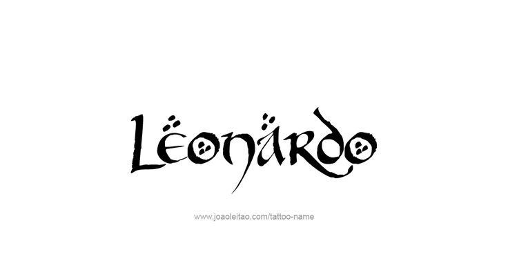 Leonardo Name Tattoo Designs