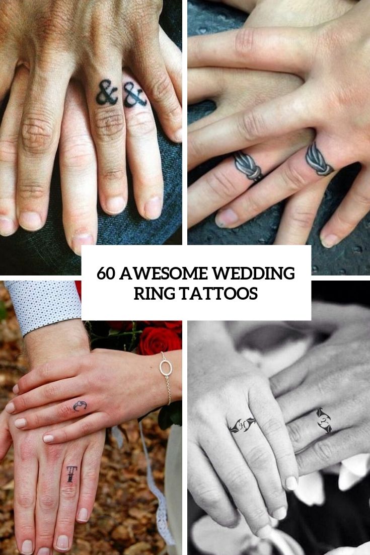 60 awesome wedding ring tattoos cover - Weddingomania